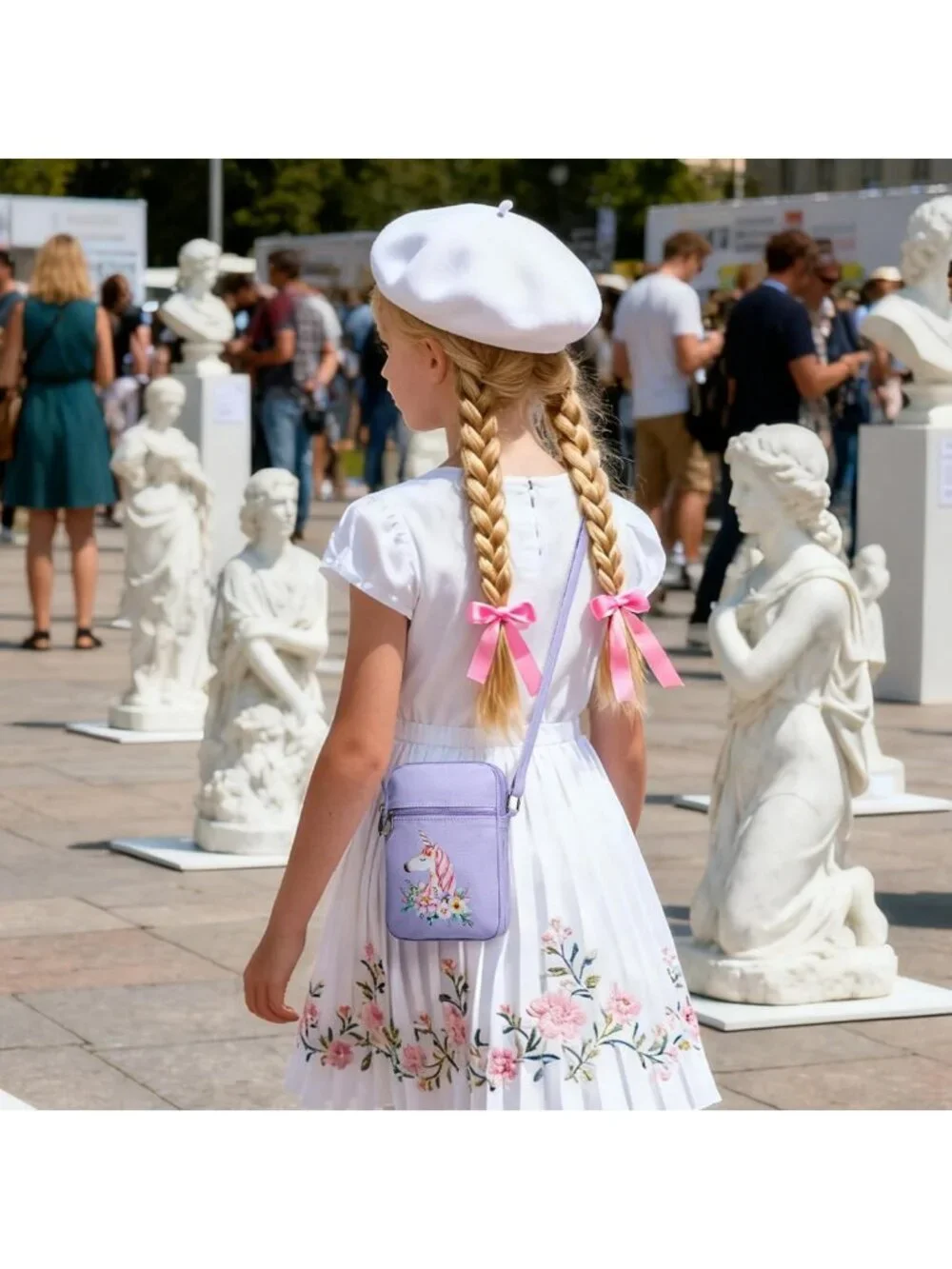 Cute Mini Crossbody Bag for Girls & Teens - Lightweight Canvas Cell Phone Purse